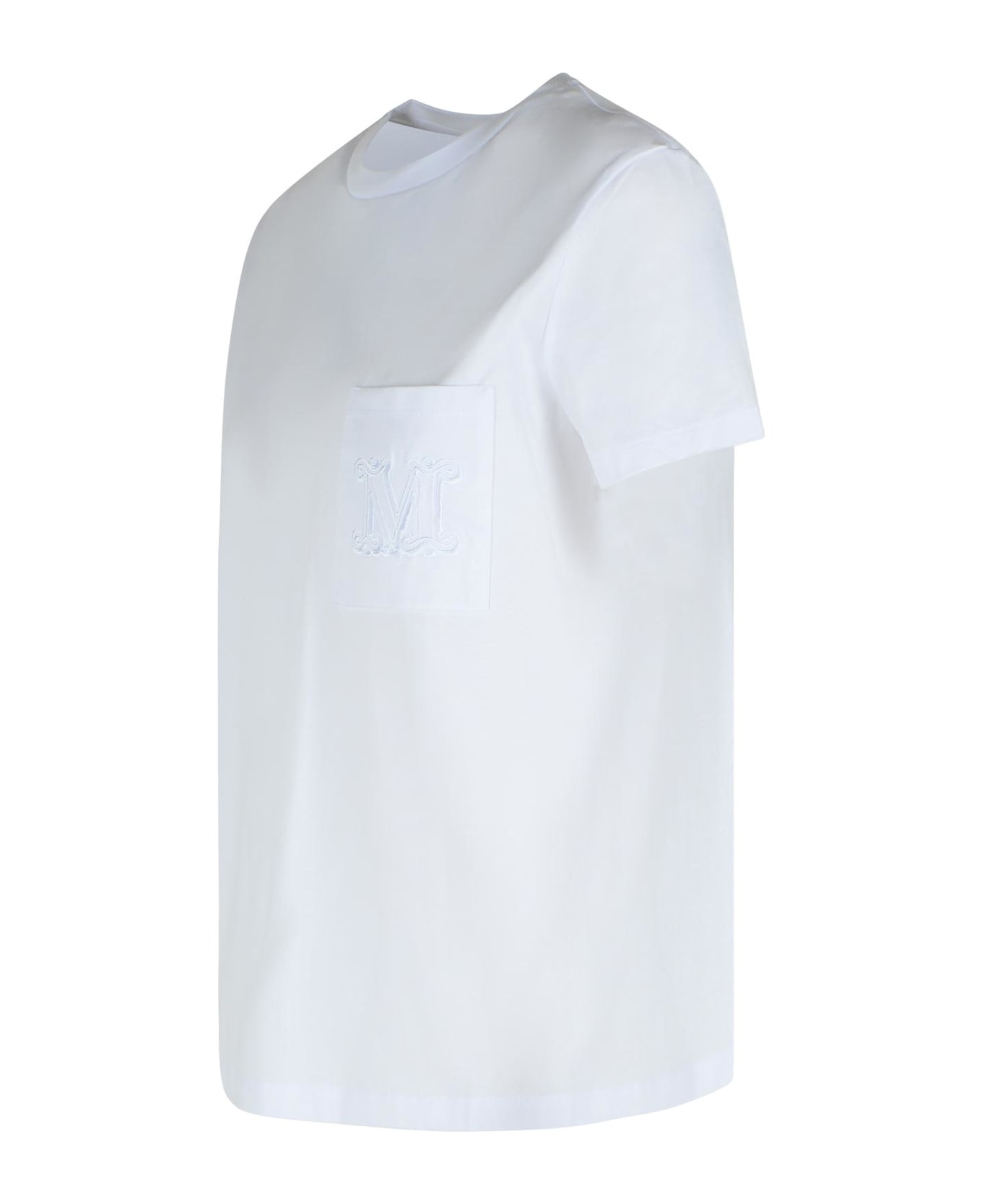 'papaya' White Cotton Jersey T-shirt - 2