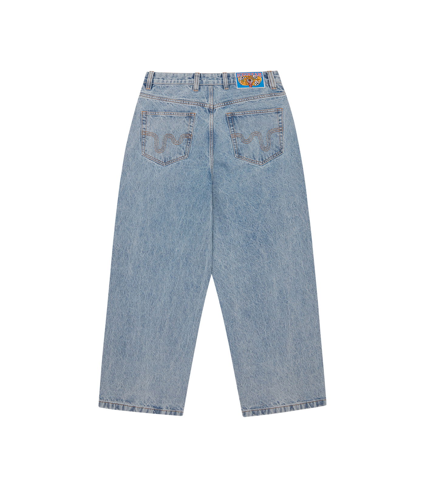 RUNNING DOG TRIPLE SCOOP DENIM PANT - 2
