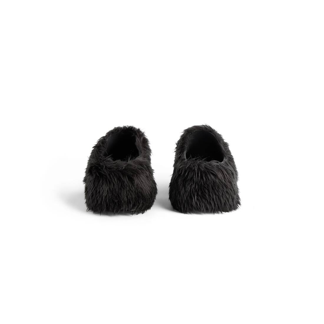Men's Crocs™ Mule Fake Fur  in Black - 4
