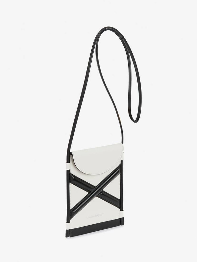 Alexander McQueen The Curve Micro in Ivory/black outlook