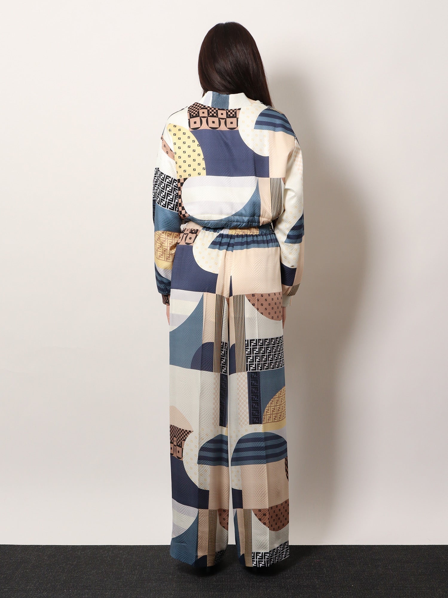 Fendi Patchwork Silk Trousers - 3