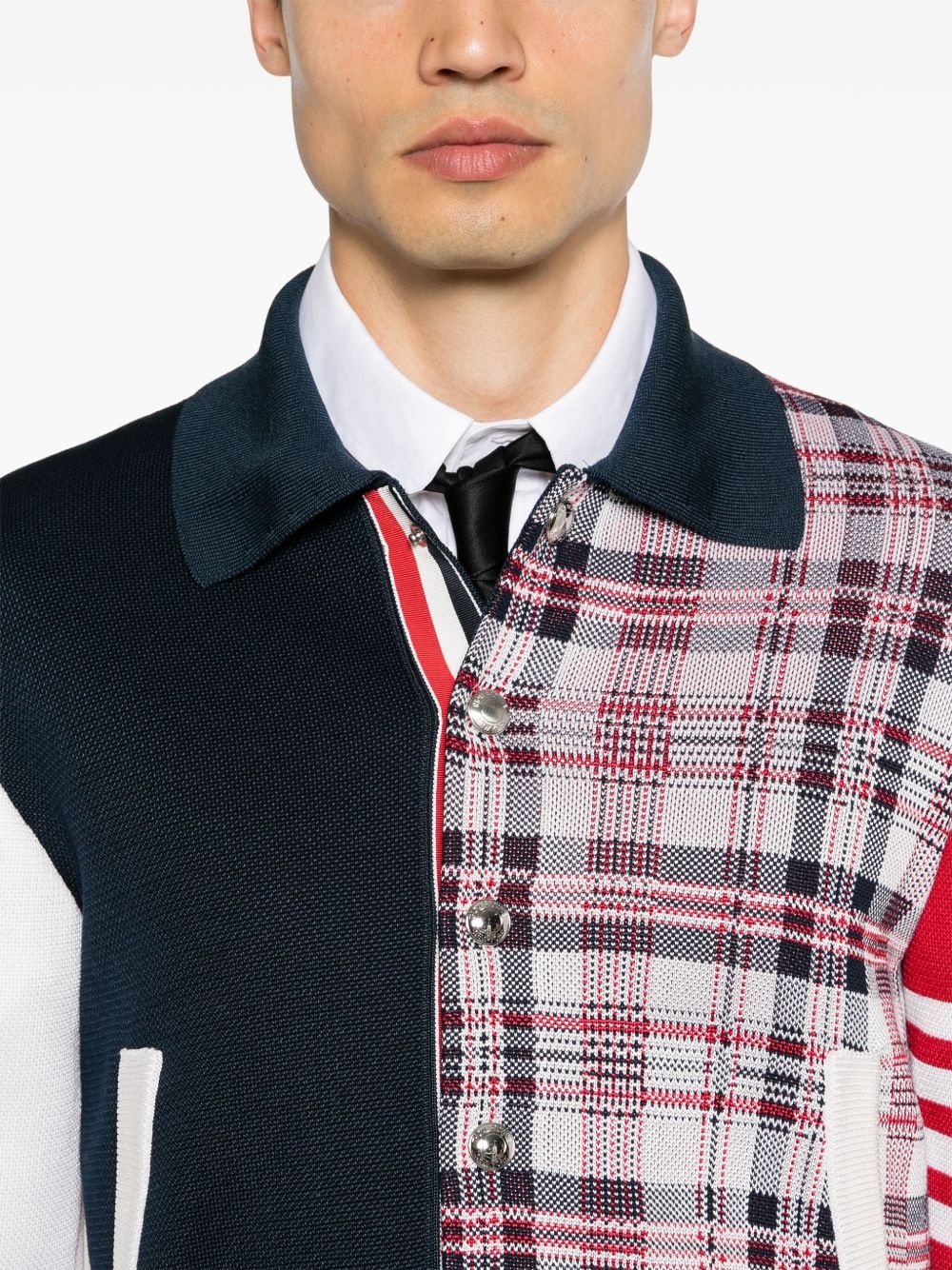 4-Bar jacquard bomber jacket - 5