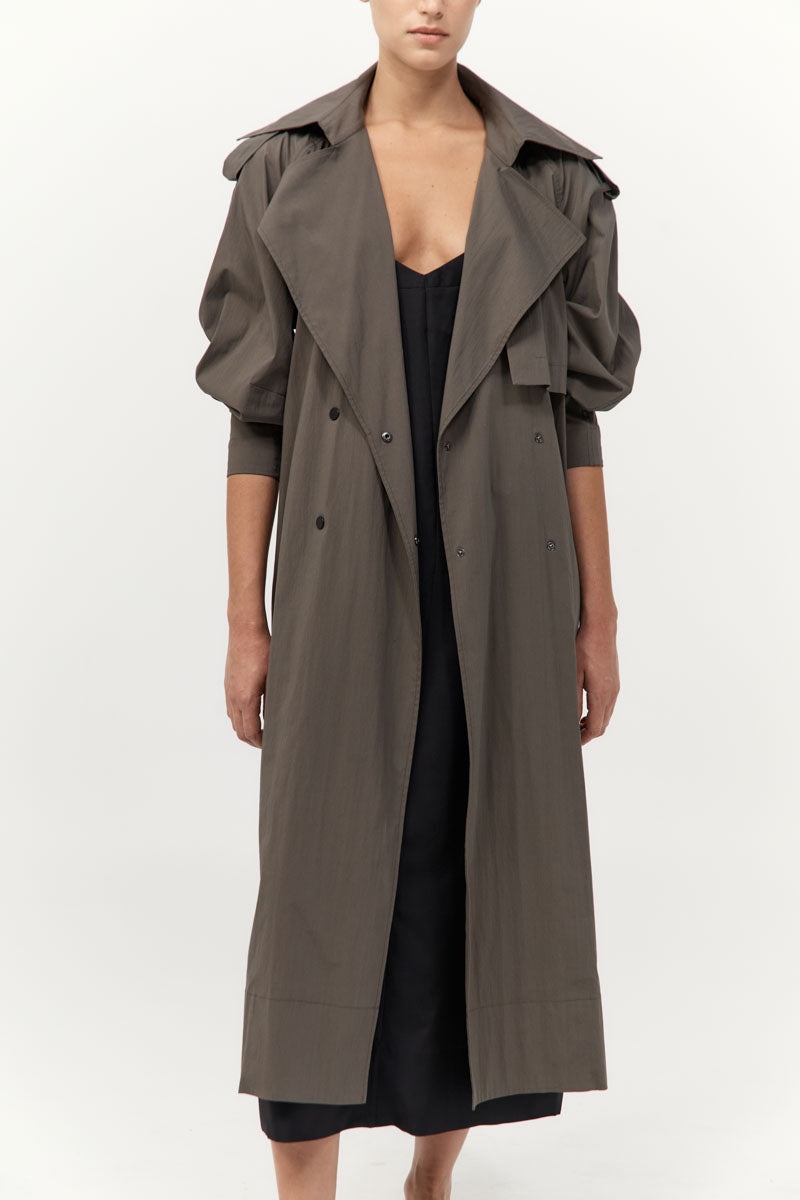Relaxed Trench - Khaki - 3