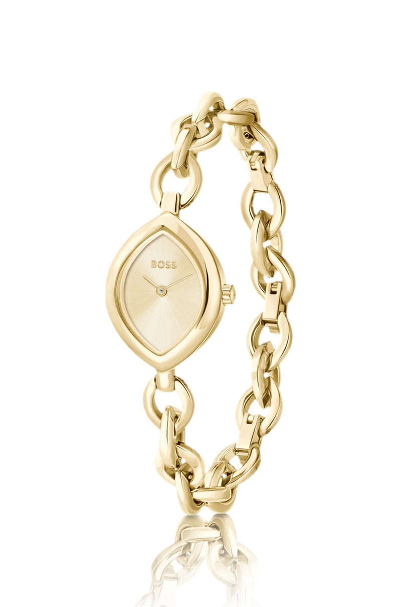 BOSS FIORA CONTOURED WATCH IN GOLD-TONE STEEL outlook