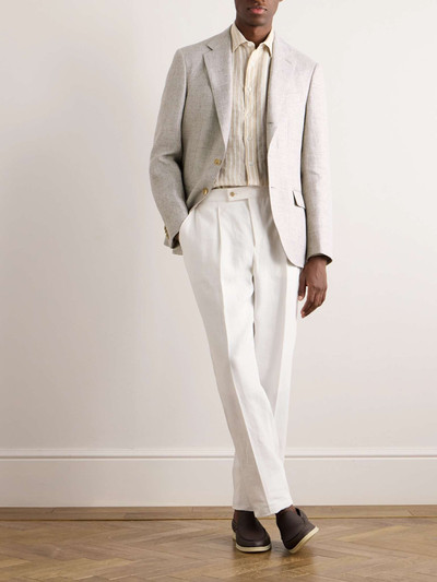 Loro Piana Torino Slub Linen Suit Jacket outlook
