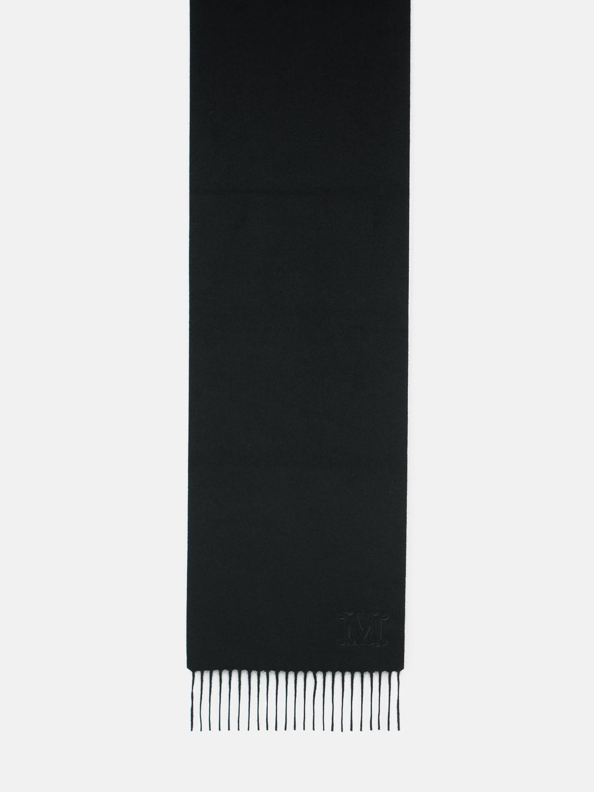 'WSDALIA' CASHMERE STOLE WITH BLACK 'MONOGRAM' EMBROIDERY - 2