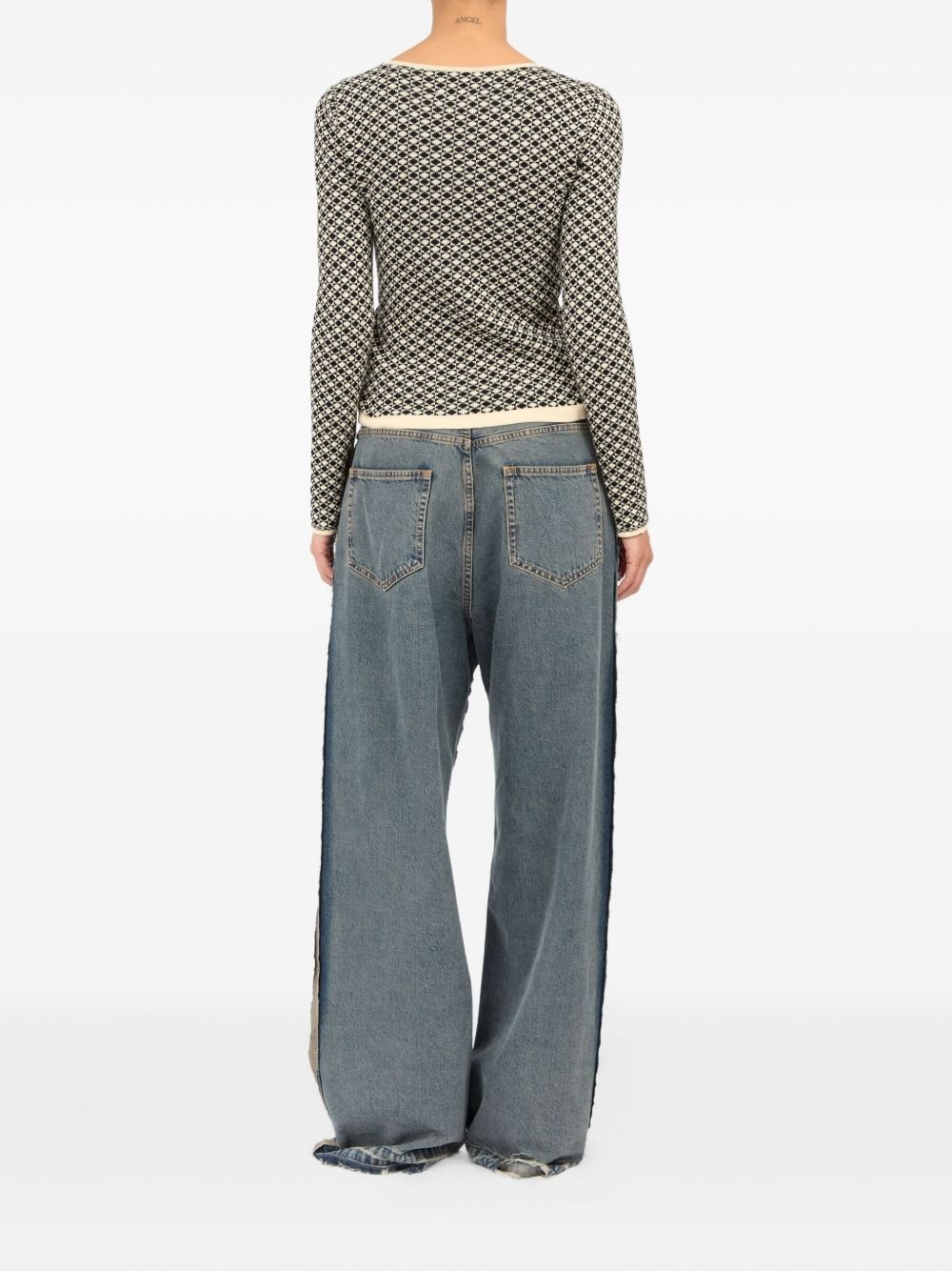 intarsia-knit long-sleeve T-shirt - 5