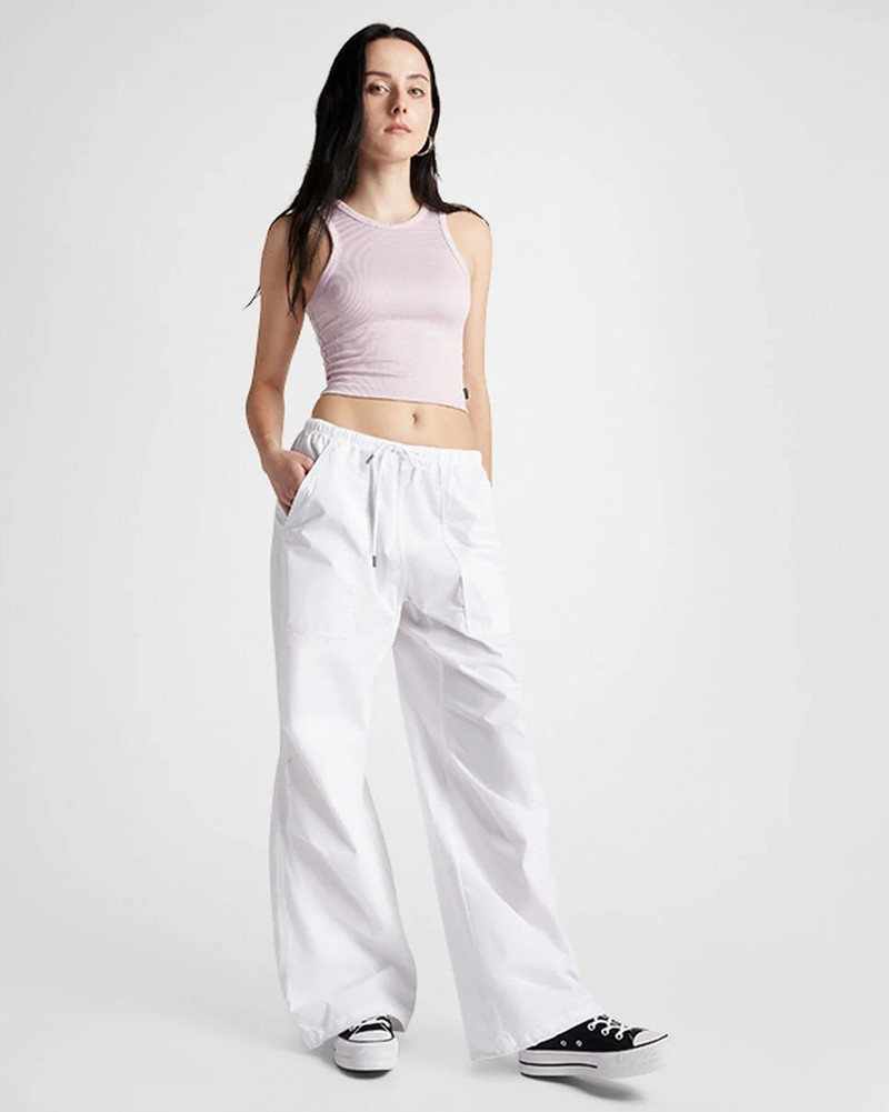 Converse Cropped Ribbed Knit Tank Top outlook
