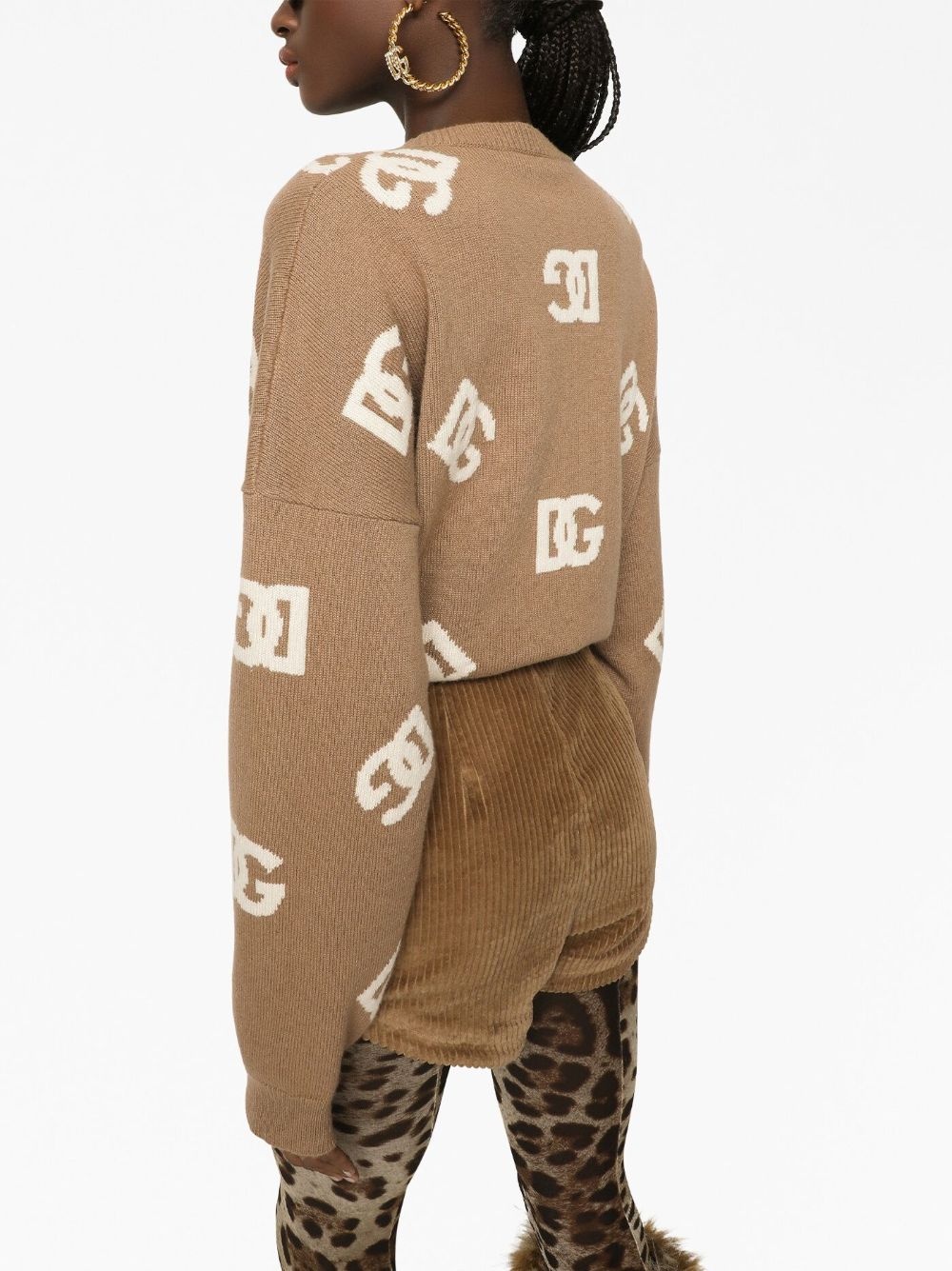 DG monogram virgin wool jumper - 4