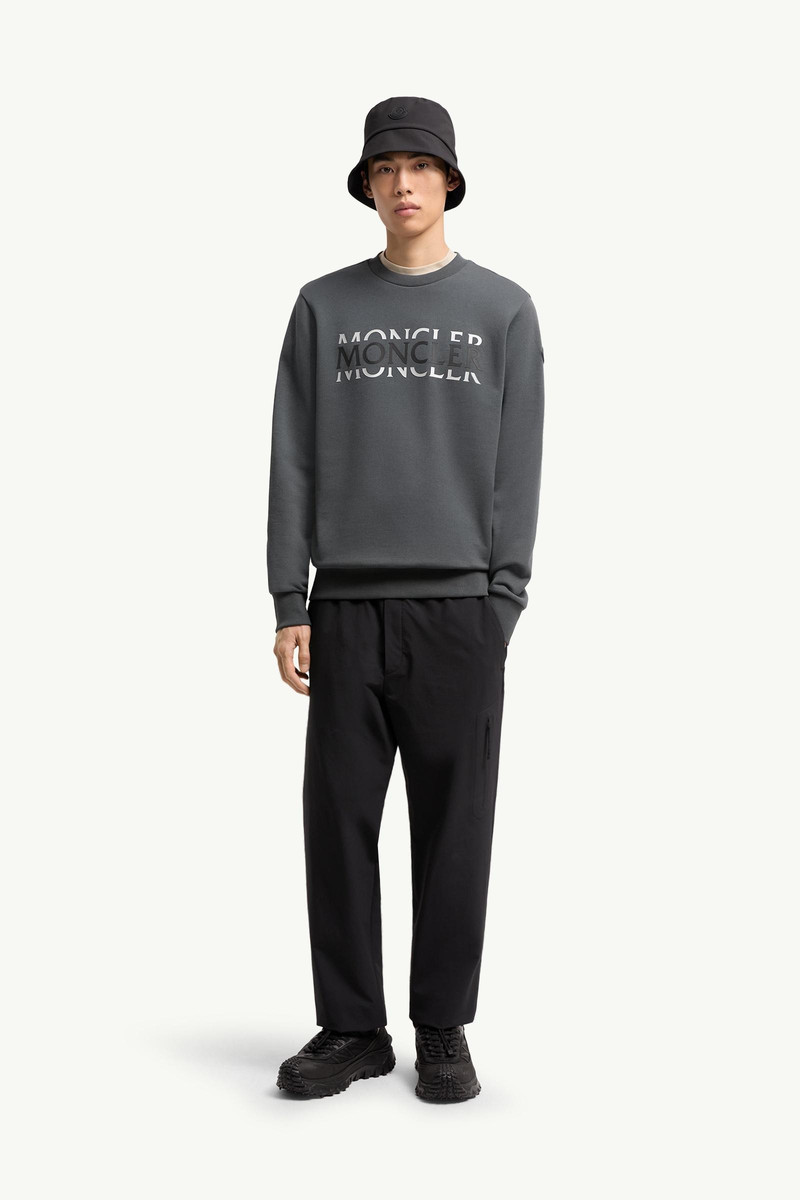 Moncler Logo Cotton Jersey Long Sleeve T-Shirt outlook