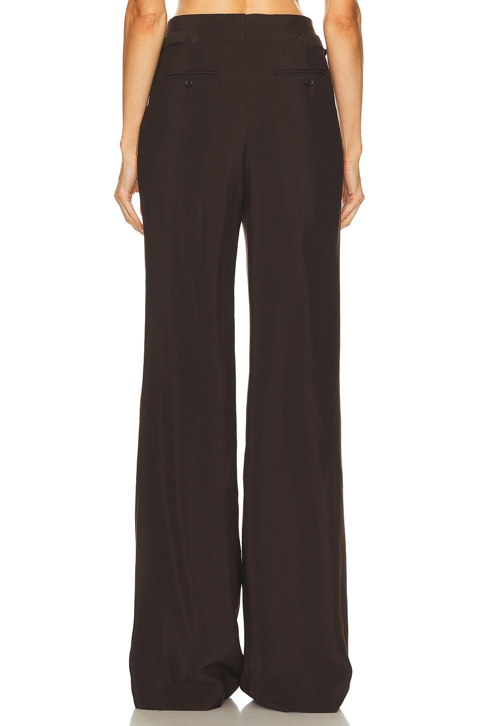 Tailored Double Pleat Wide Leg Pant - 4
