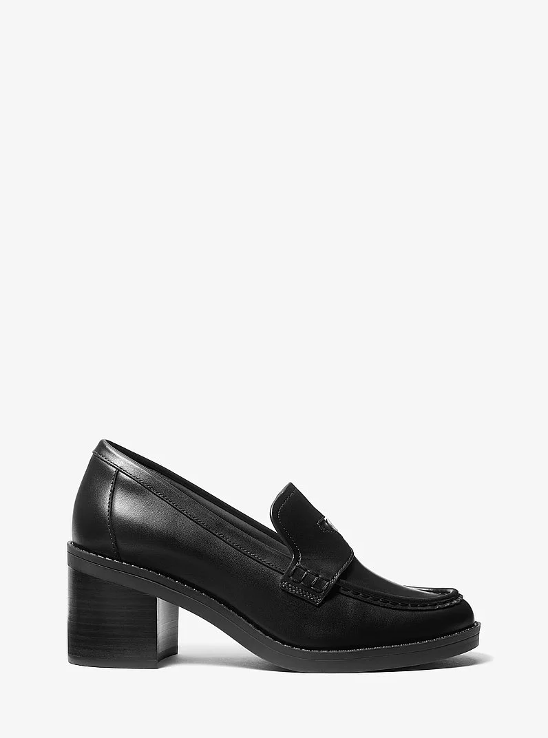 Jennings Leather Loafer Pump - 1