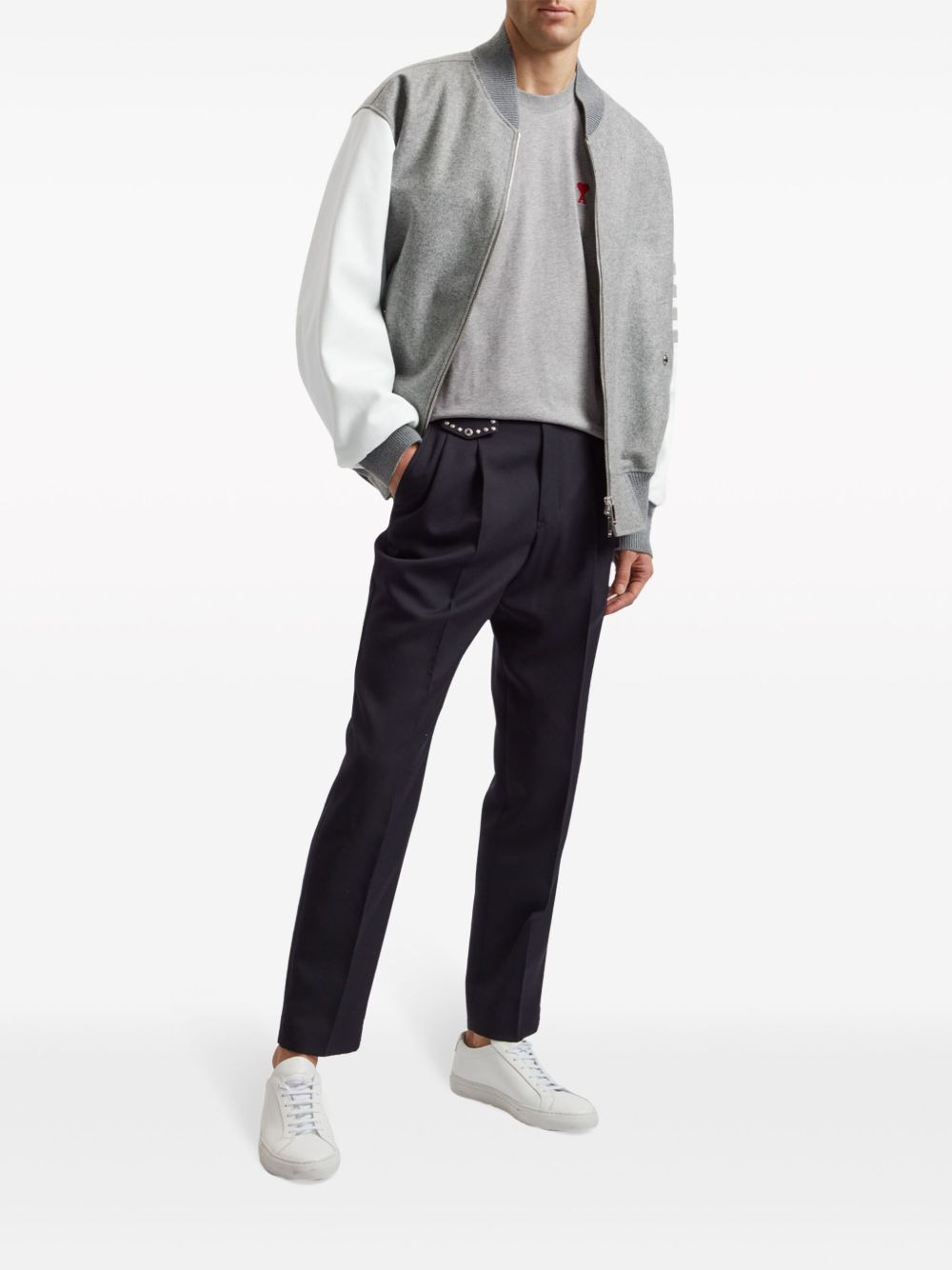 4-Bar stripe bomber jacket - 2