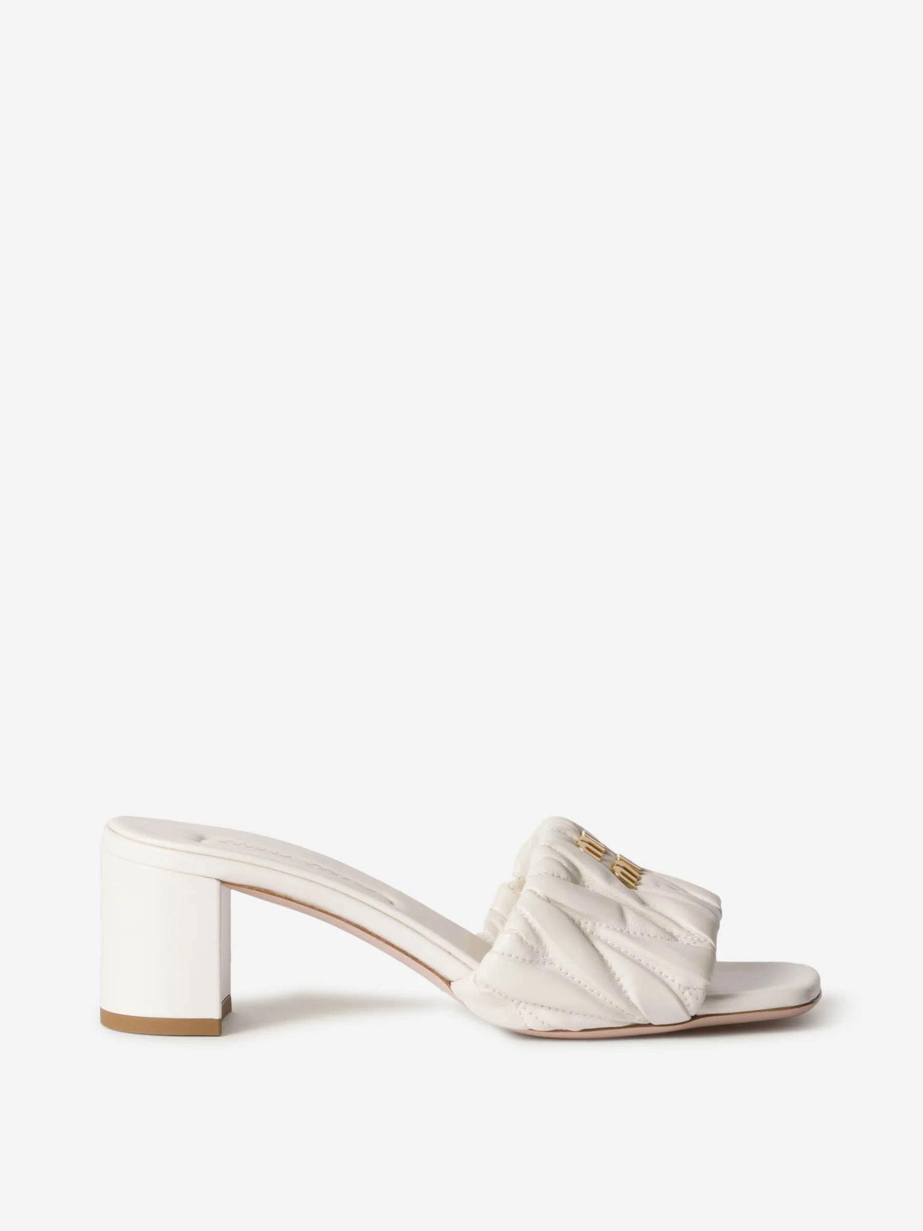 MATELASSÉ LEATHER SANDALS - 1