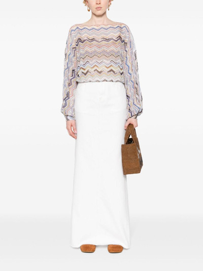 Missoni zigzag-woven knitted top outlook