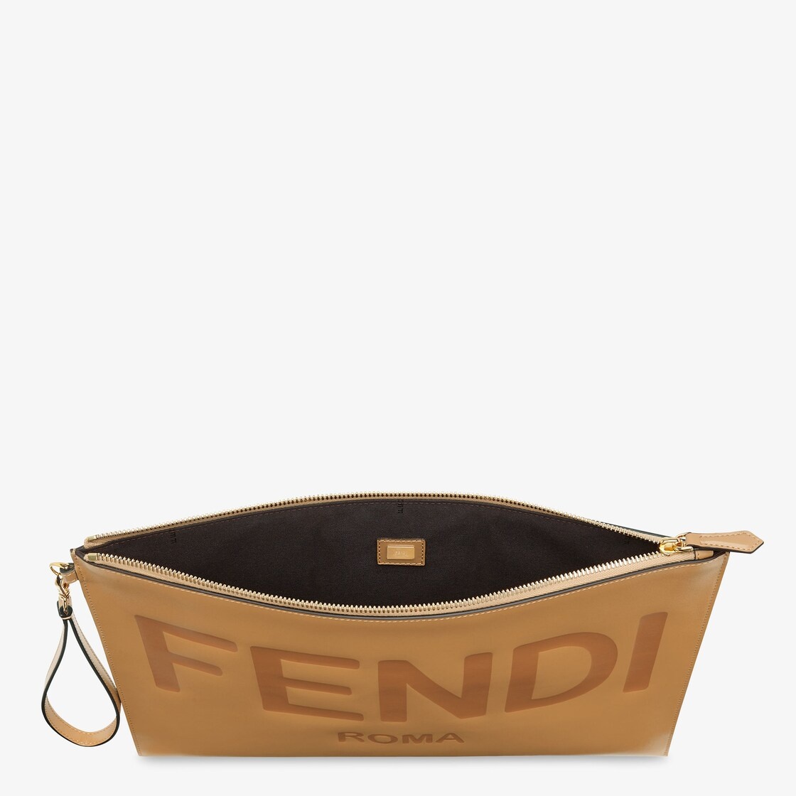 Beige leather pouch - 3