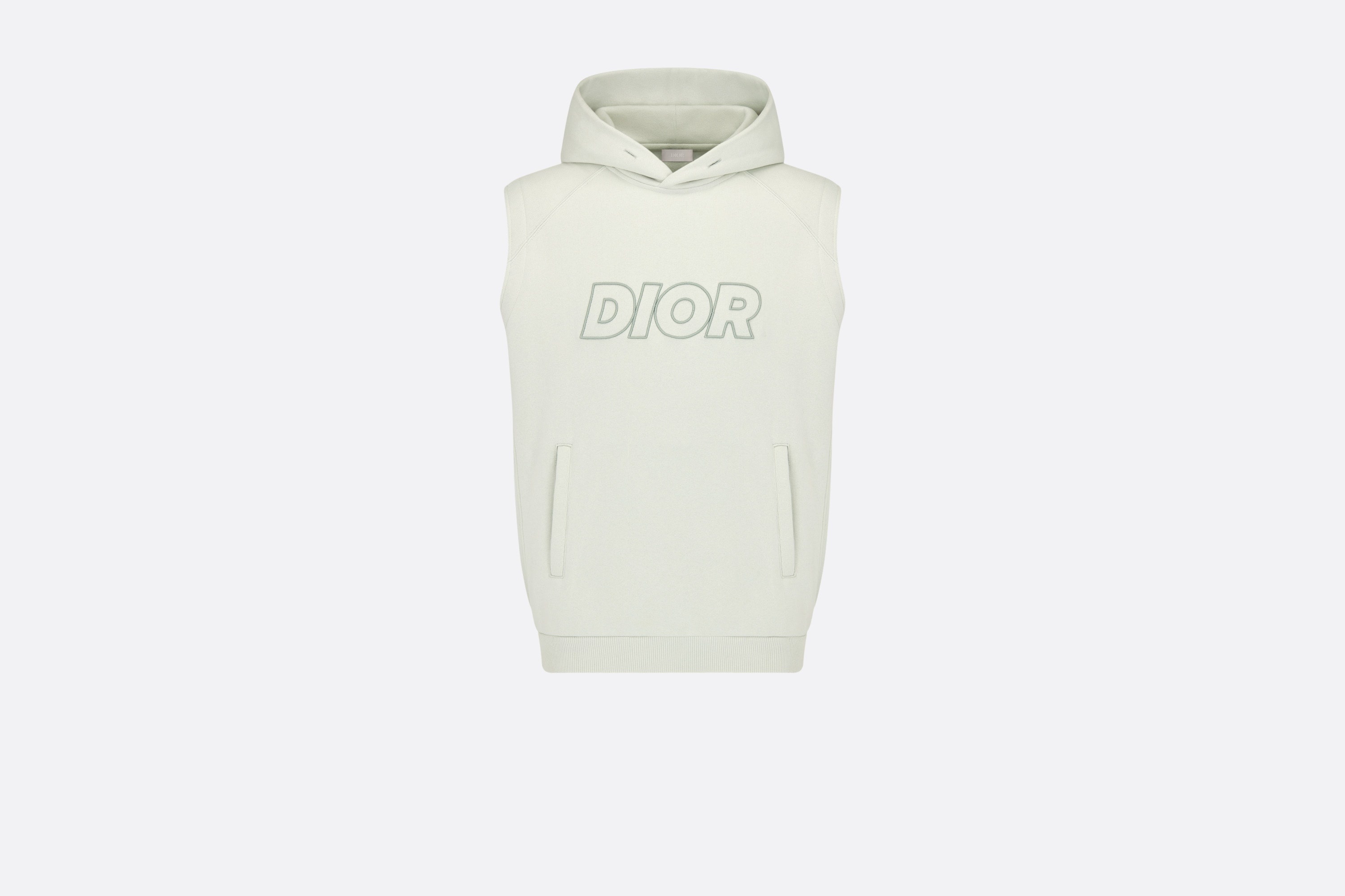 Oversized Sleeveless Hooded Sweatshirt - 1