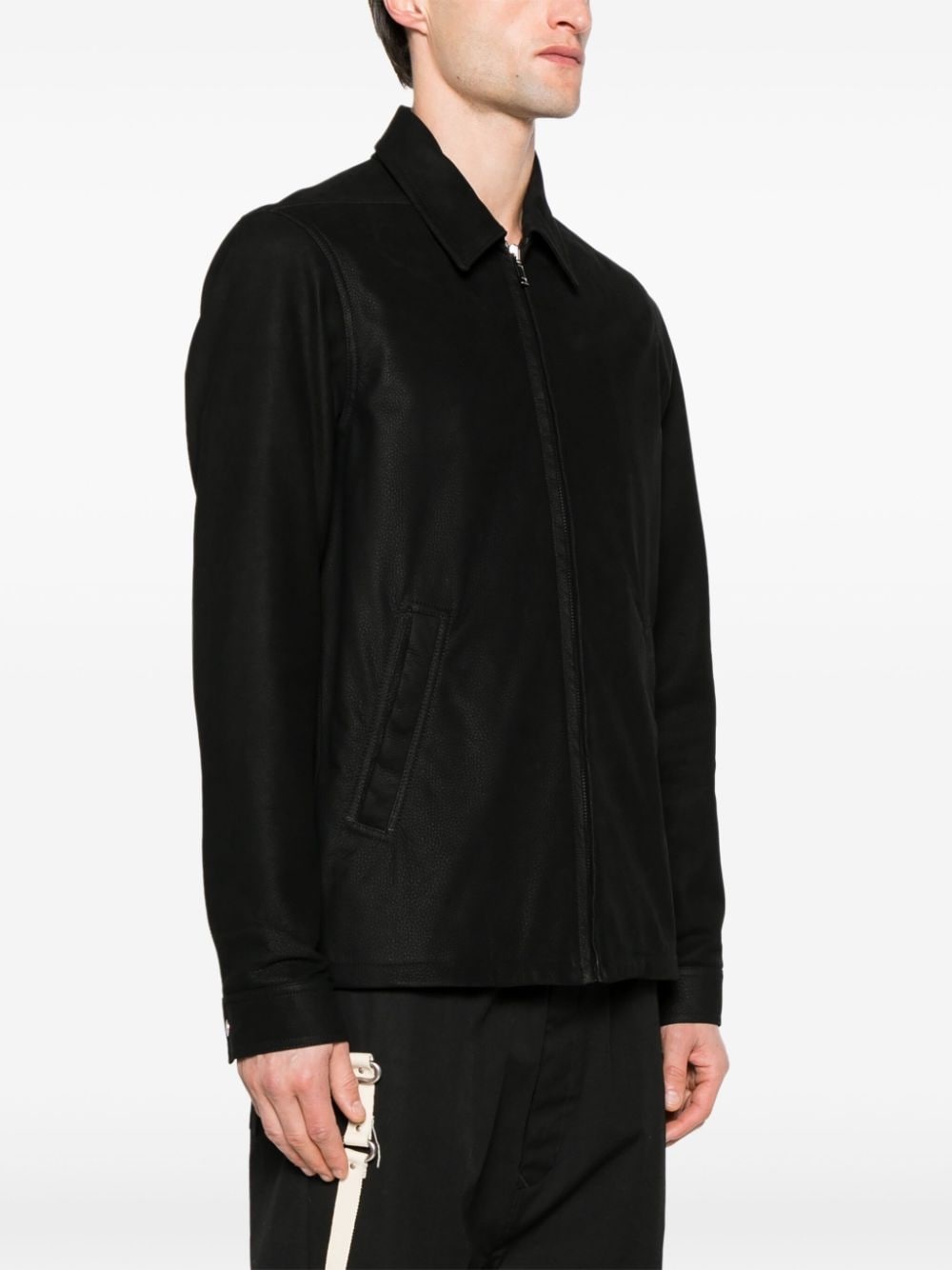 Brad zipped suede jacket - 3