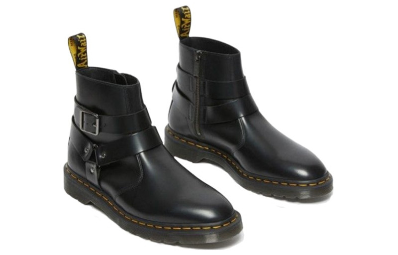 Dr. Martens Jaimes 가죽 하네스 첼시 부츠 '블랙' 27484001 3