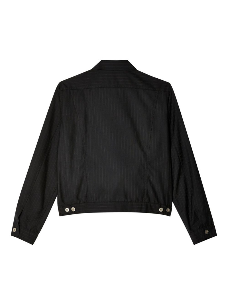 BLACK COMME des GARÇONS pinstripe shirt outlook