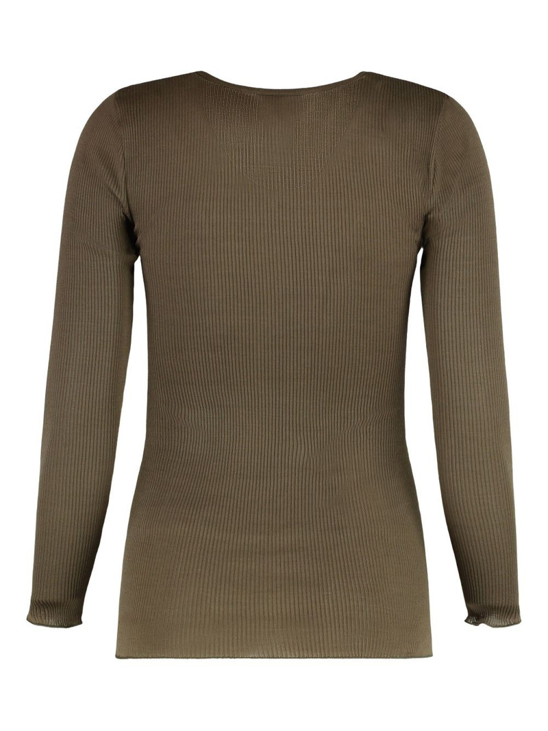 Isabel Marant Étoile ribbed henley top outlook