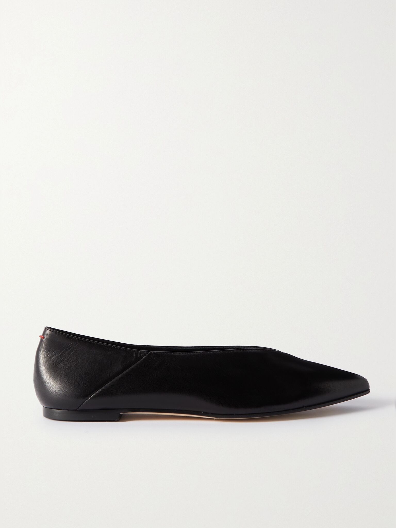 Moa leather point-toe flats Black - 1