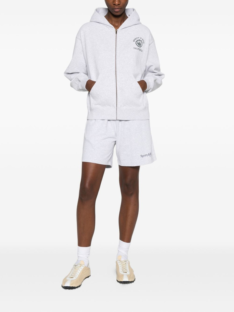 Sporty & Rich California Emblem zip-up hoodie outlook