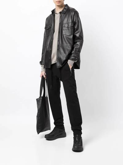 11 by Boris Bidjan Saberi drop-crotch track pants outlook