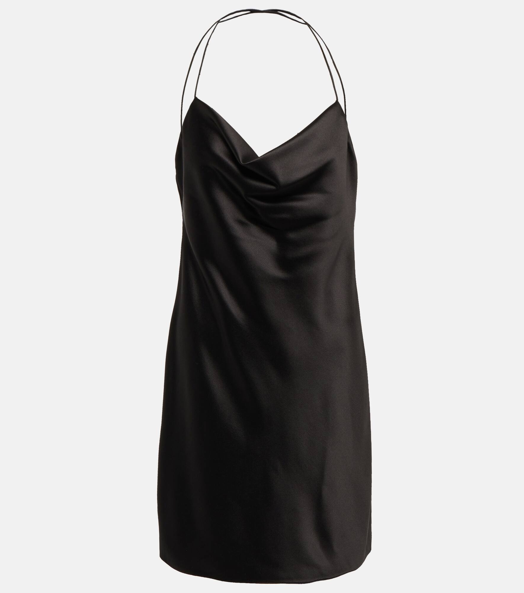 Cowl-neck silk slip dress - 1