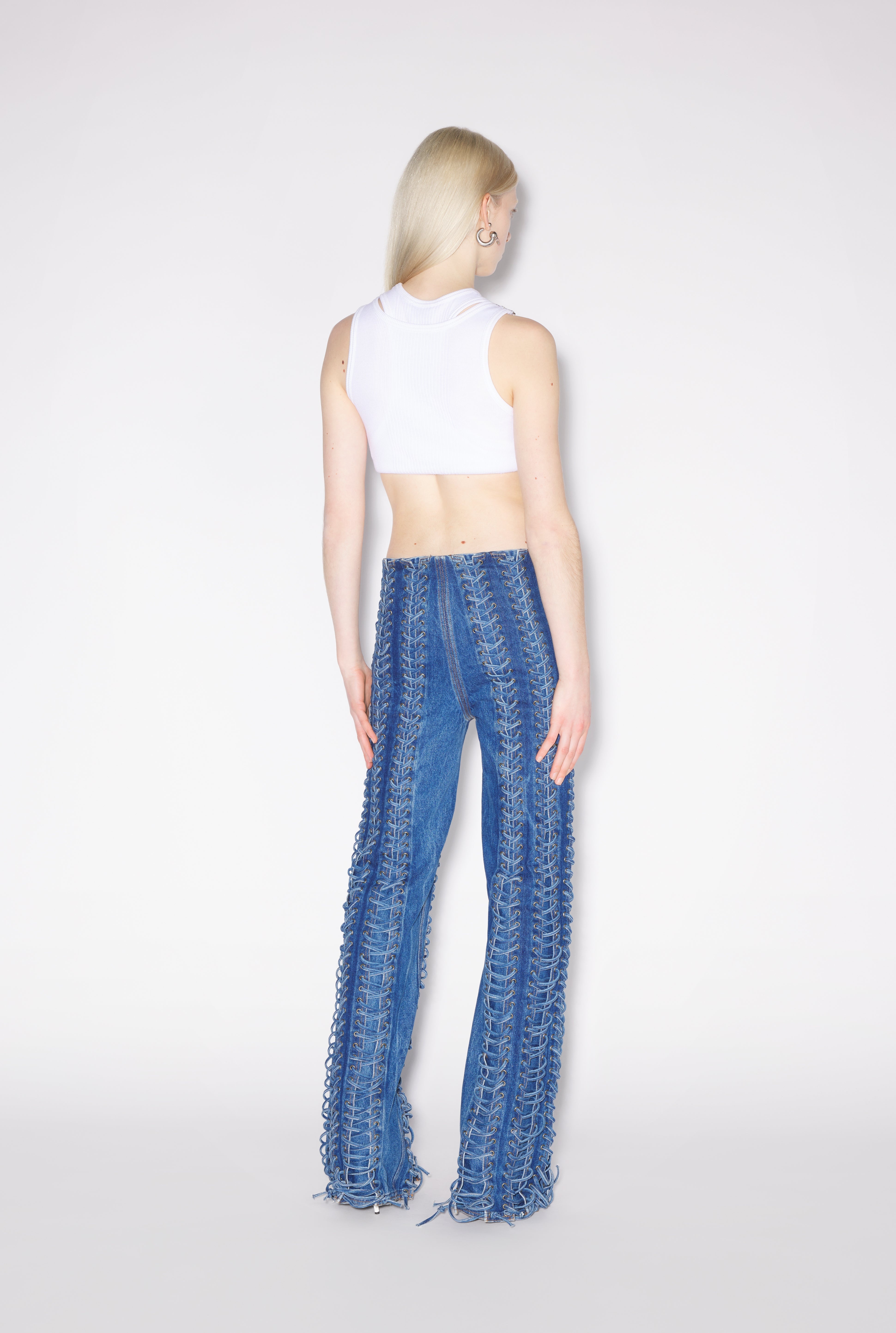 THE LACE-UP JEANS - 4