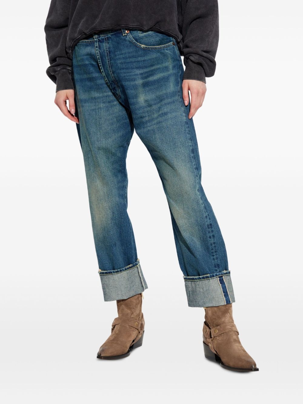 cross-waistband jeans - 3