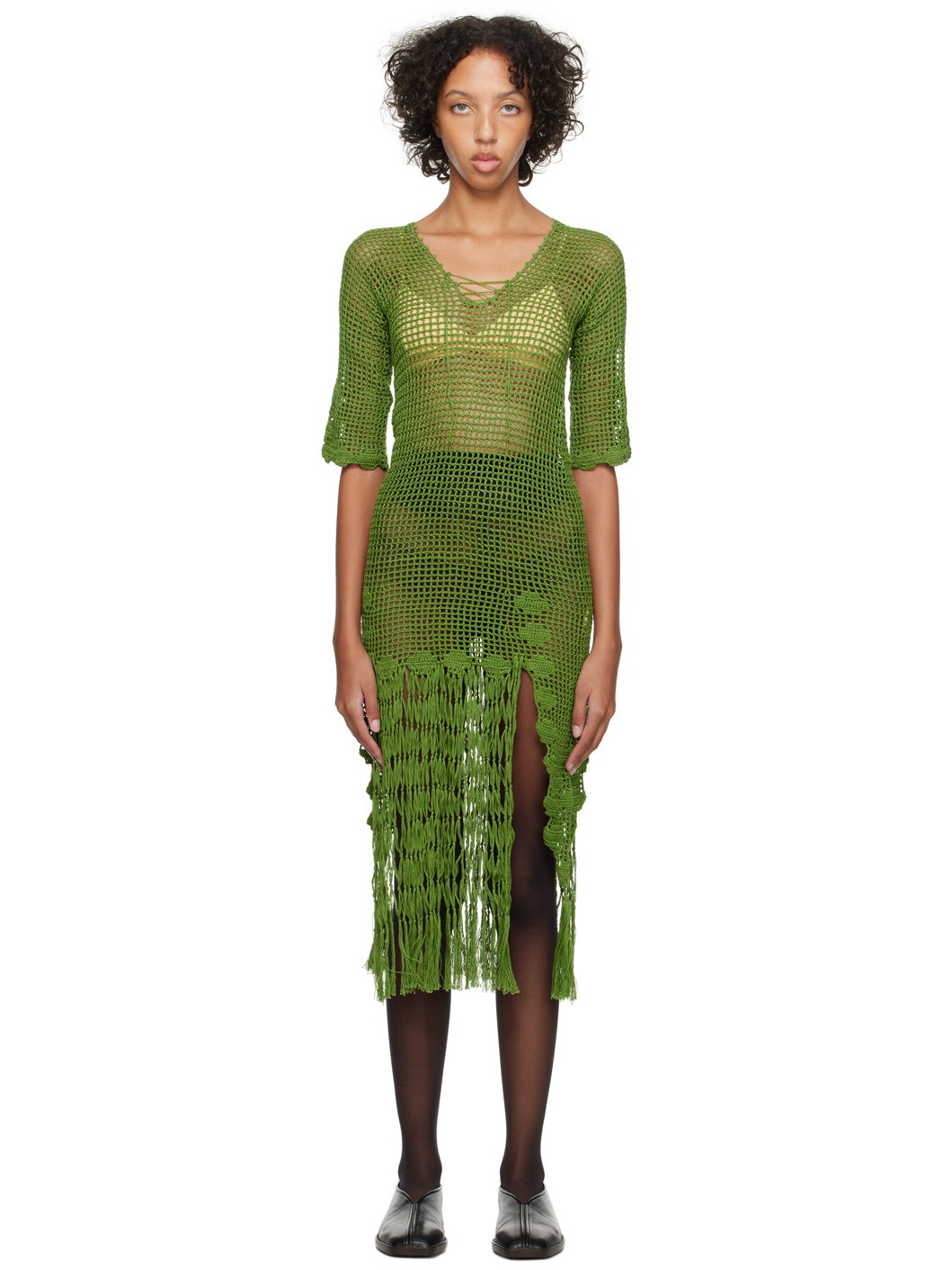 Green Flint Midi Dress - 1