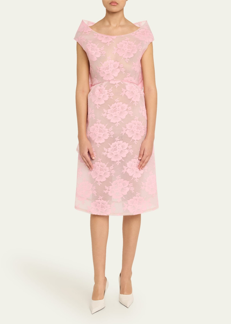 Marc Jacobs Structured Floral Lace Dress outlook