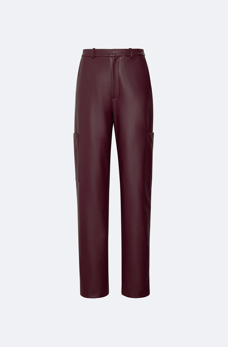 Stretch Faux Leather Tapered Trouser 1