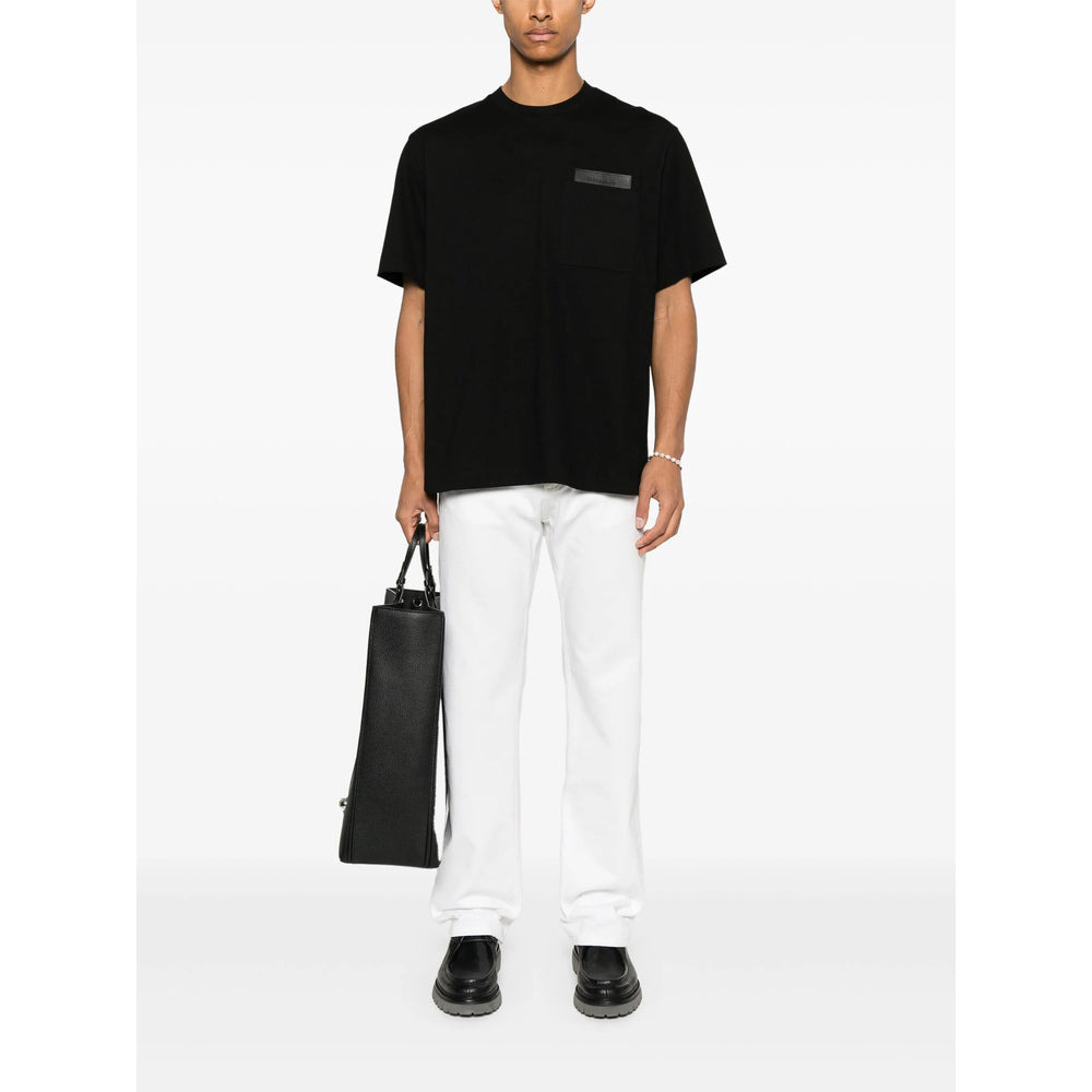 Ferragamo Black T-Shirts & Vests - T-Shirts Men - 4