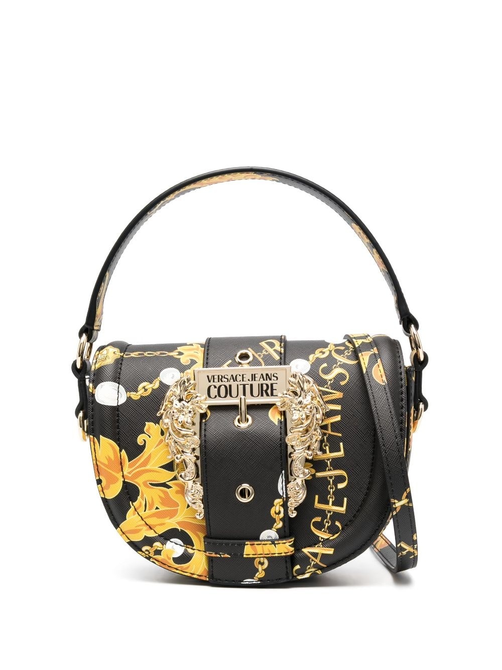 Chain Couture-print shoulder bag - 1