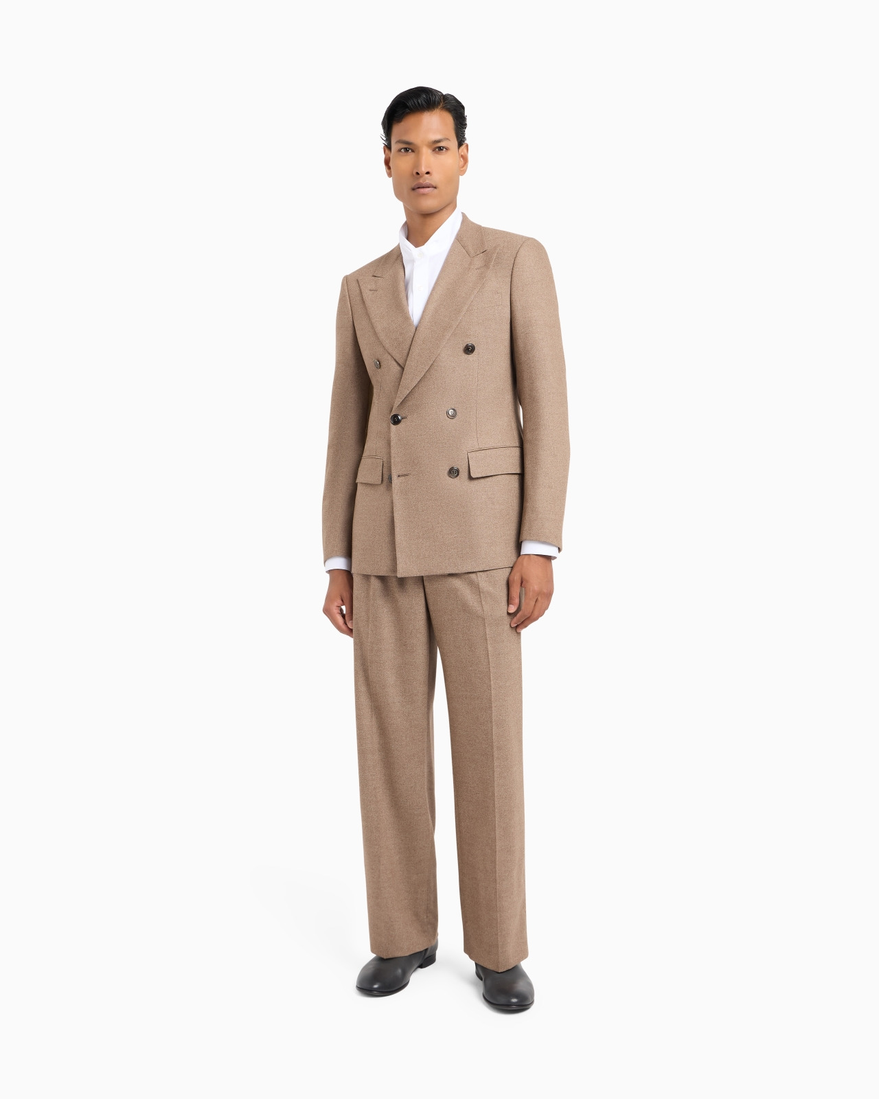 Royal Line double-breasted suit in stretch virgin wool and cashmere - 4