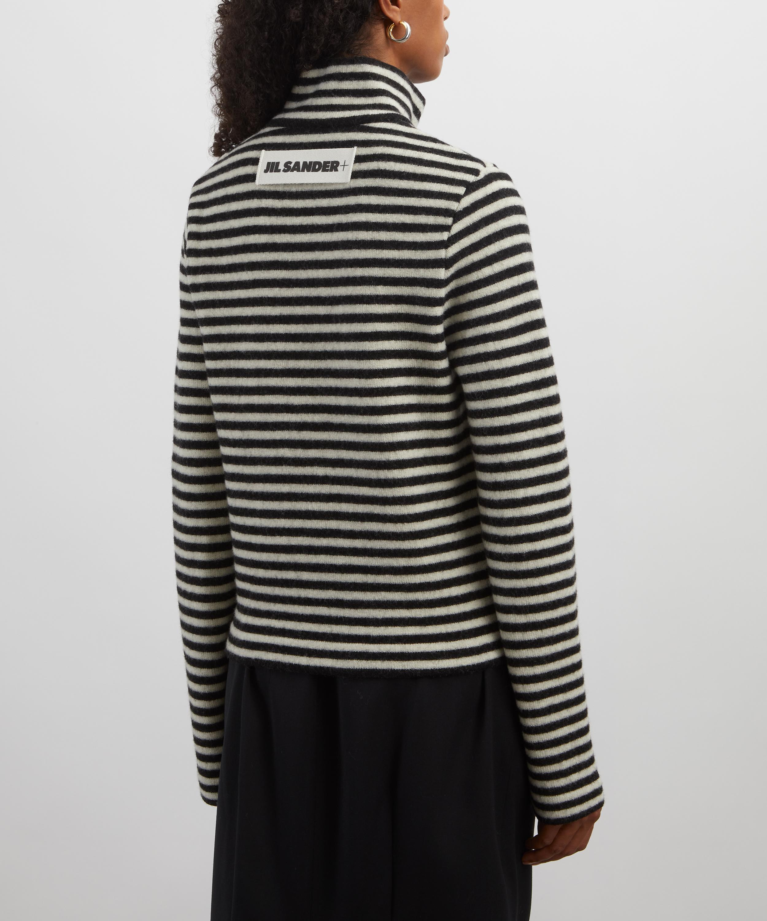 Logo Striped Turtleneck Jumper - 4