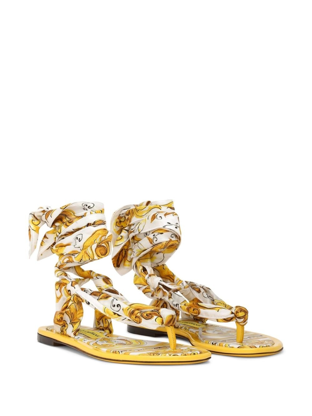 Majolica-print thong sandals - 2