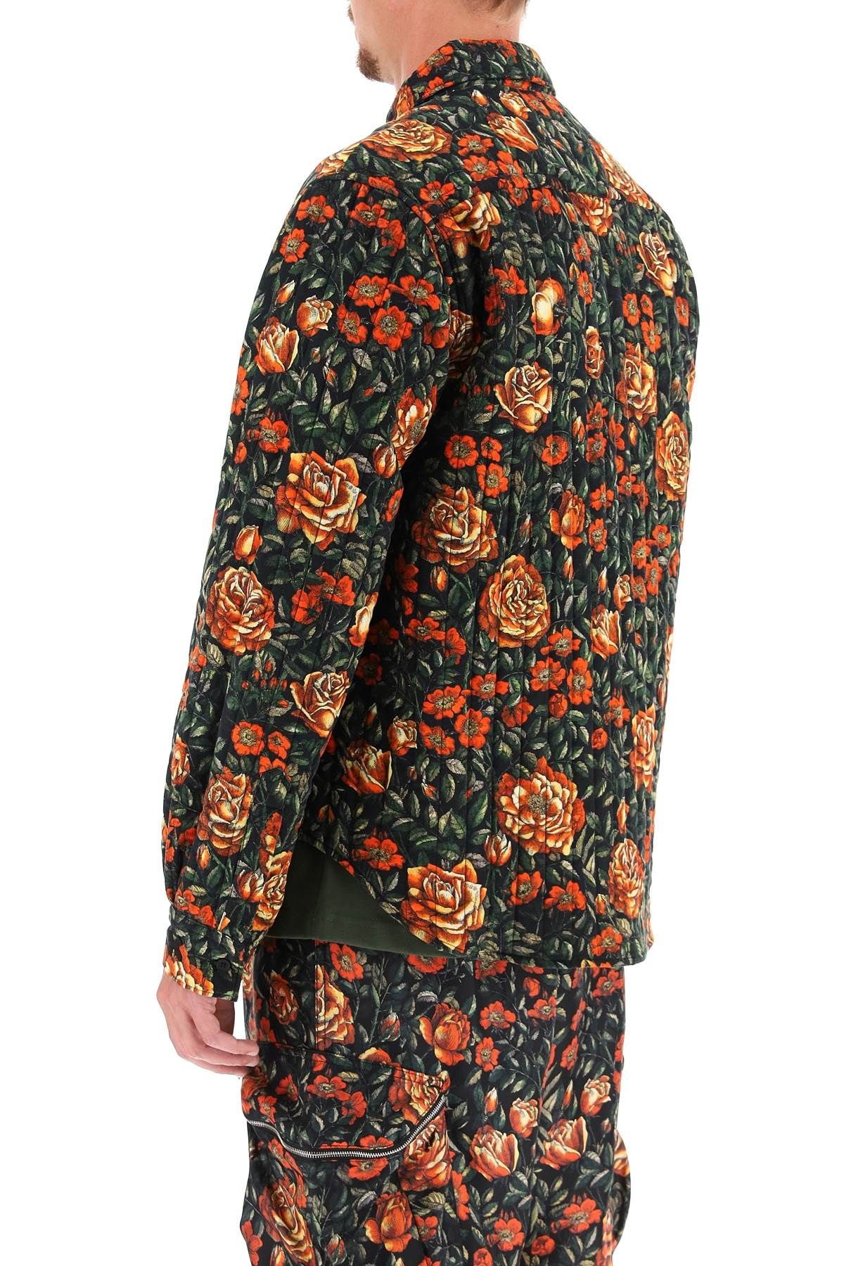 FLORAL VELVET SHIRT - 4