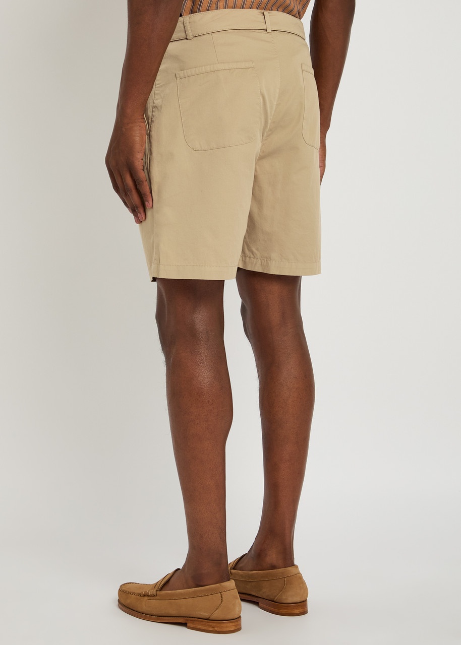 Oliver Spencer Belted Cotton Shorts - 3