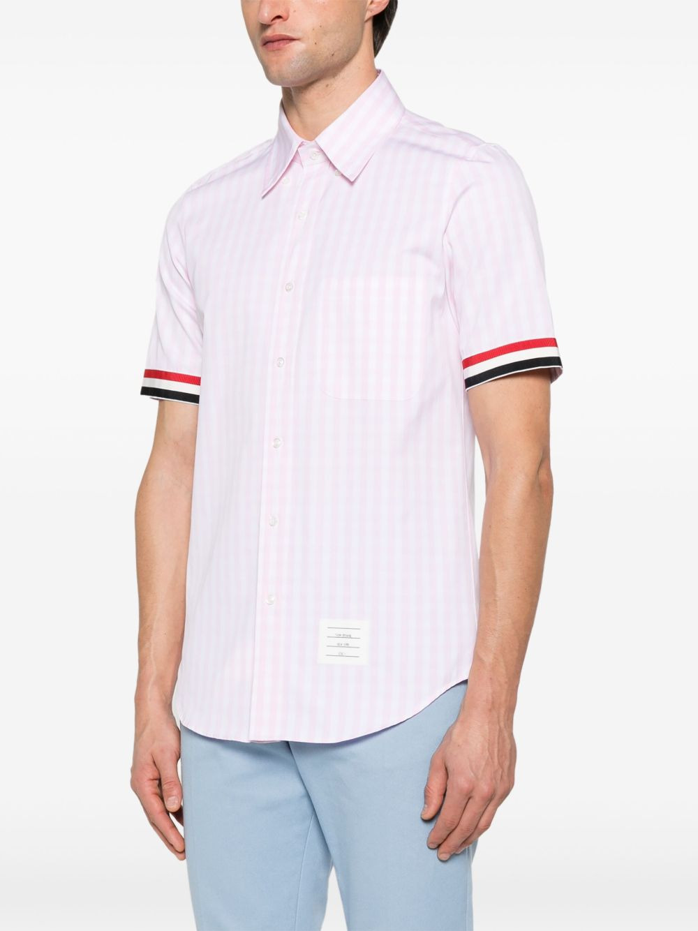 gingham-check shirt - 3