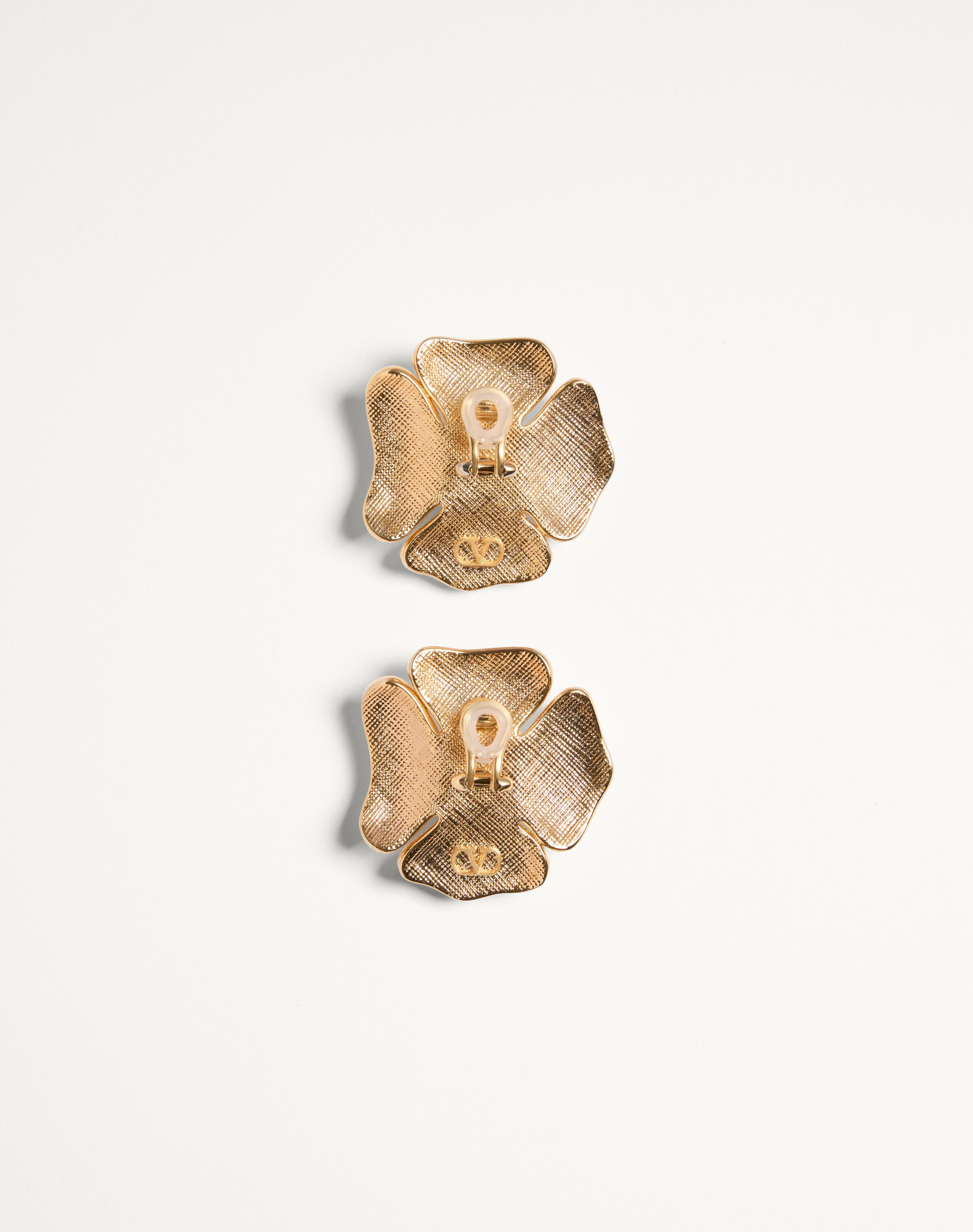 SAN FIN METAL EARRINGS WITH SWAROVSKI® CRYSTALS AND PEARLS - 5
