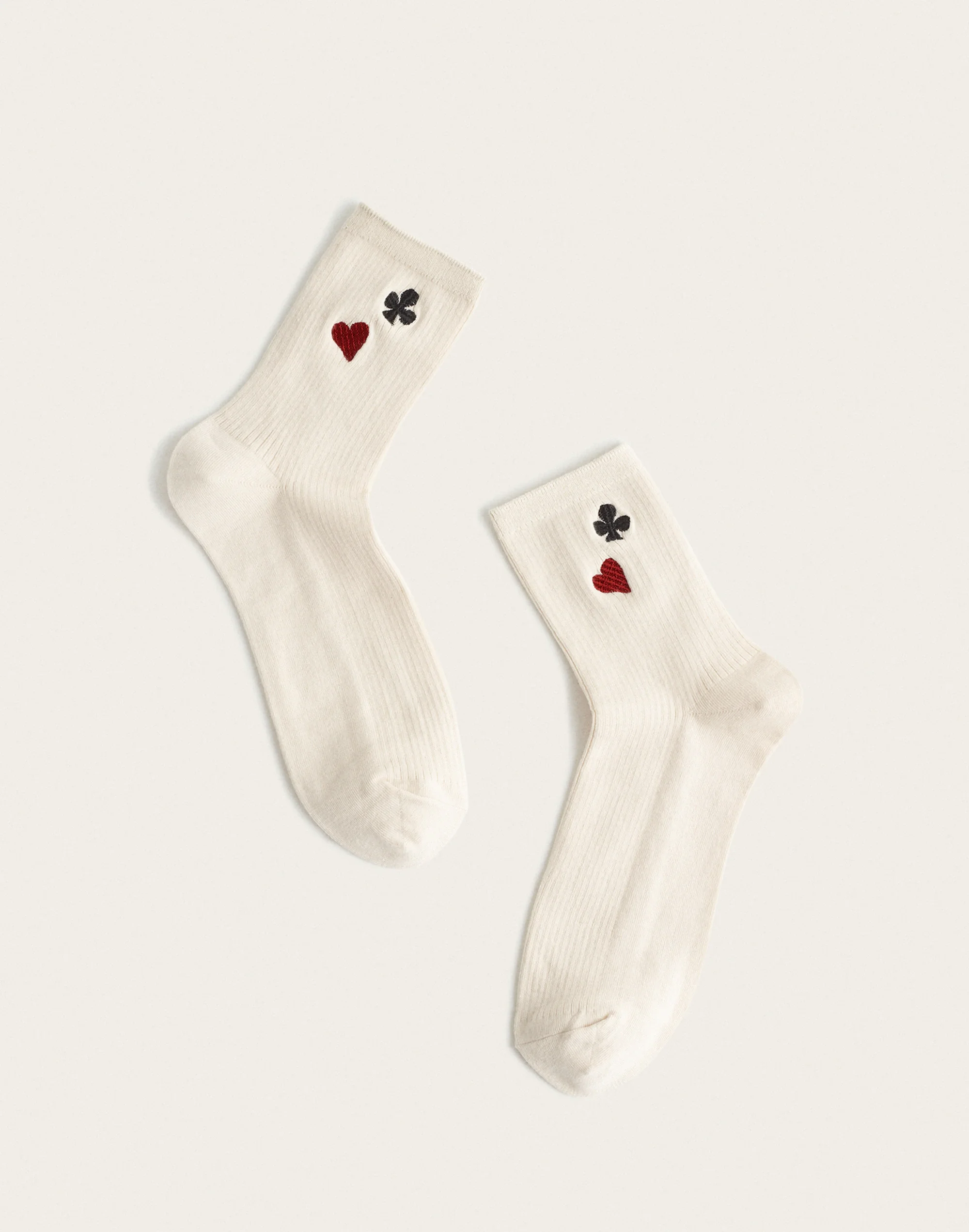 Embroidered Ankle Socks - 1