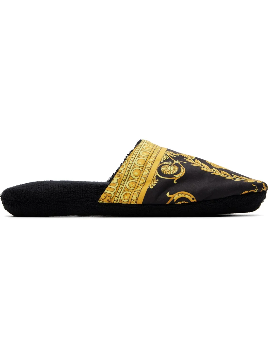 Black 'I Heart Baroque' Slippers - 1