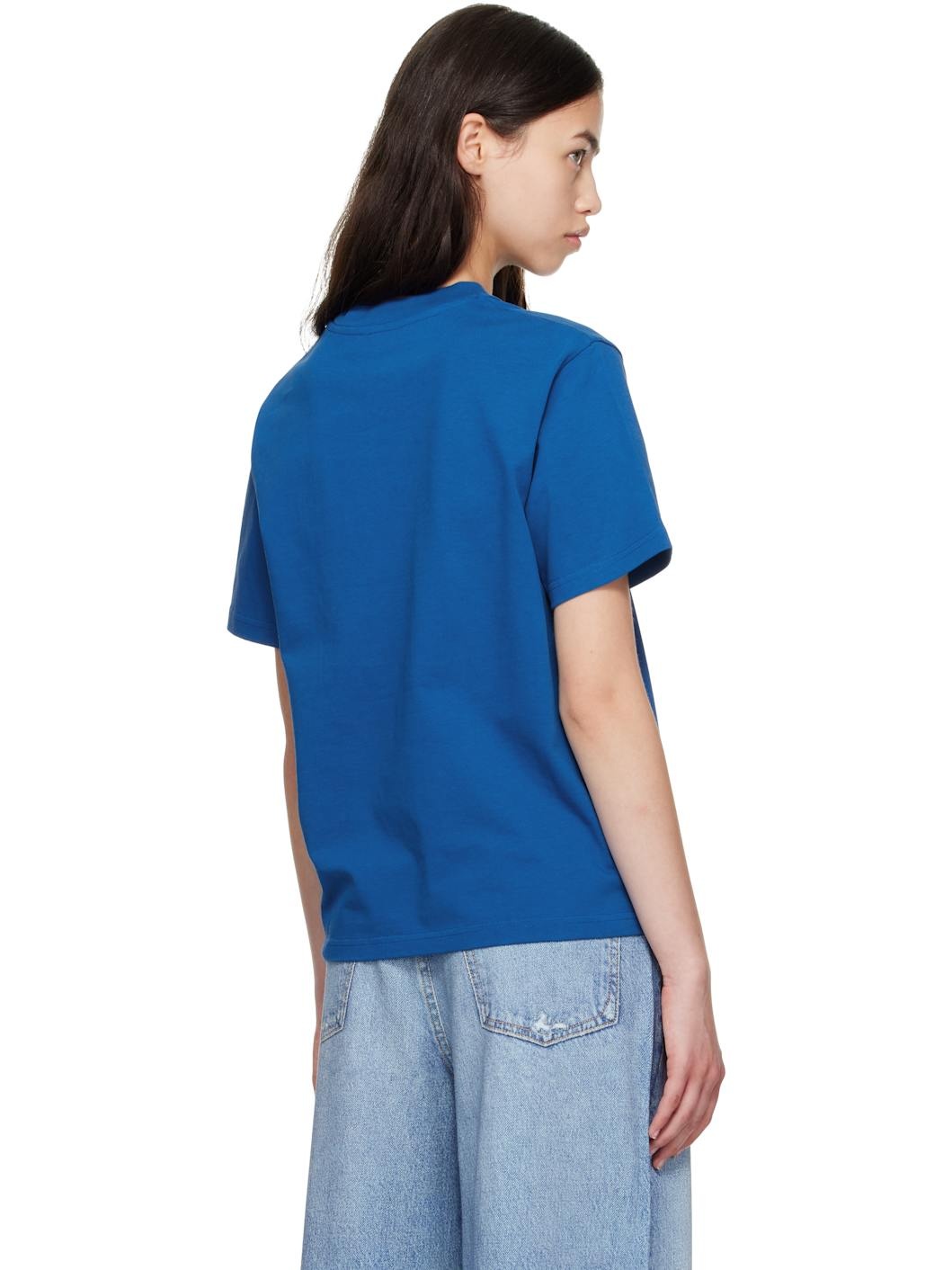 Blue Mount Fuji Rubber Patch T-shirt - 3