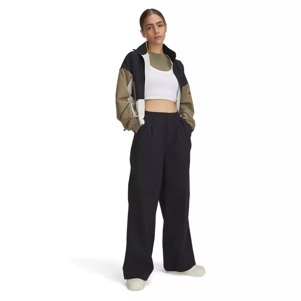 Women's UA Unstoppable Woven Parachute Pants - Black - 4