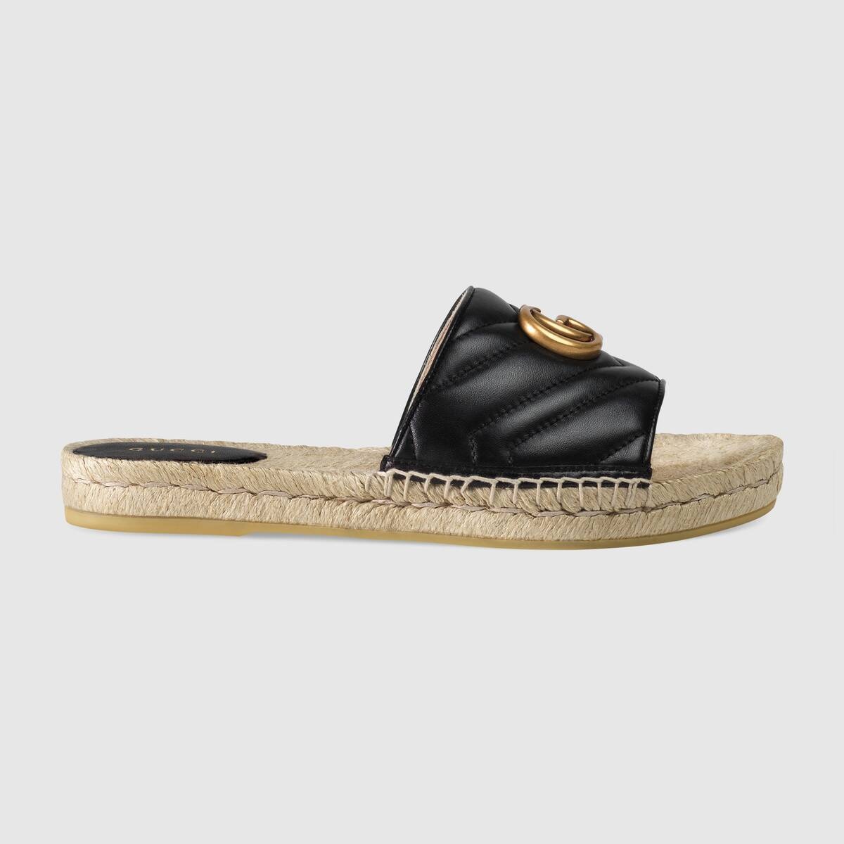 Leather espadrille sandal - 1