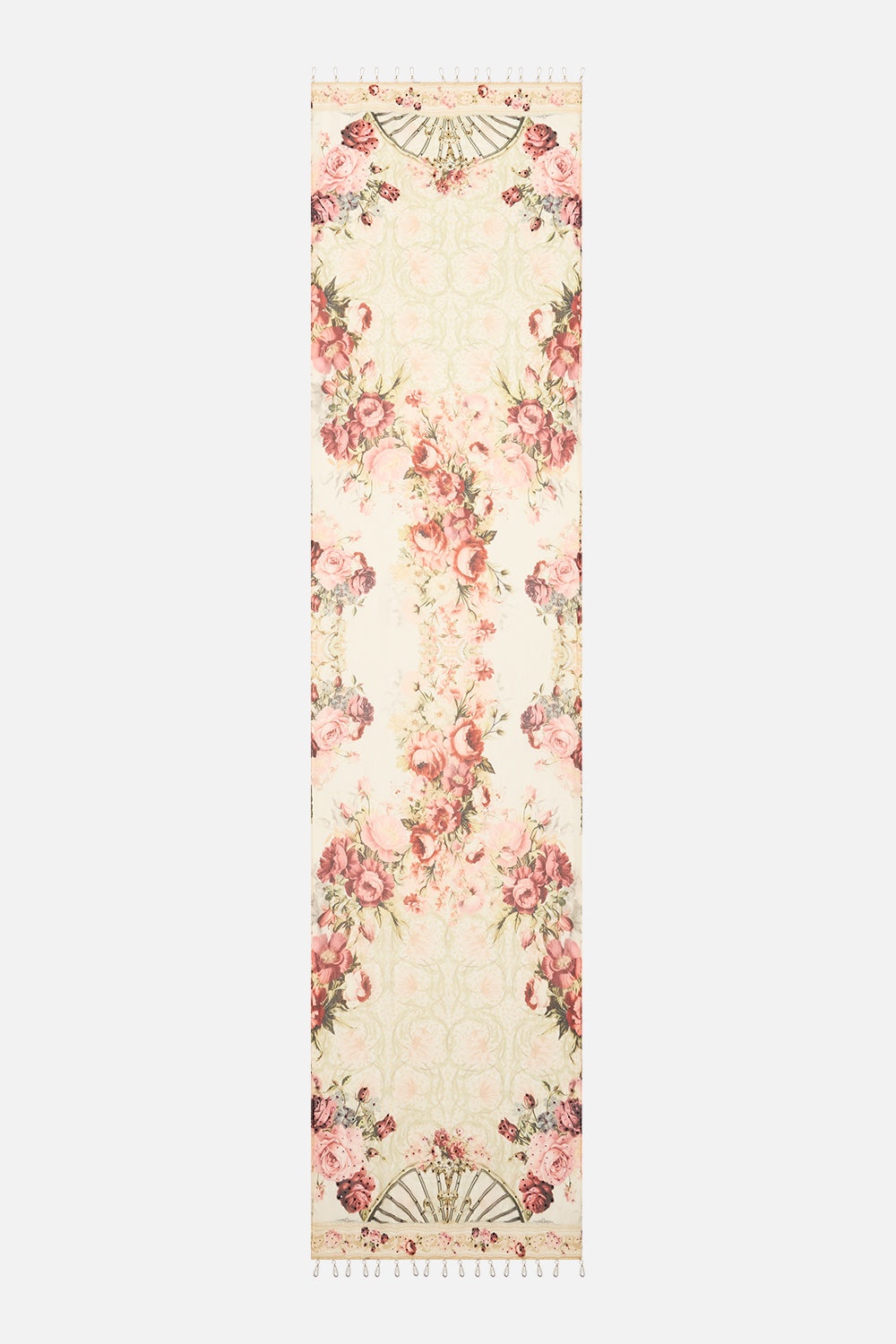 LONG SILK CRINKLE CHIFFON SCARF - 2