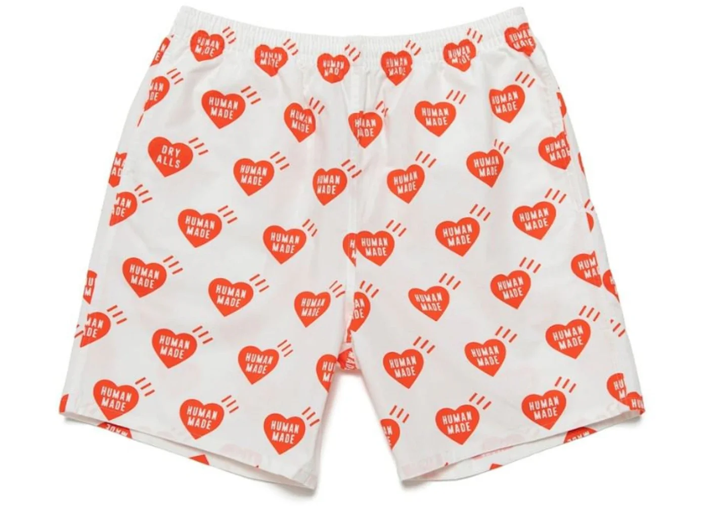 Human Made Heart Aloha Shorts White - 1